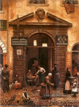 Brama na starym mie cie 1883 Aleksander Gierymski Realism Impressionism Ölgemälde